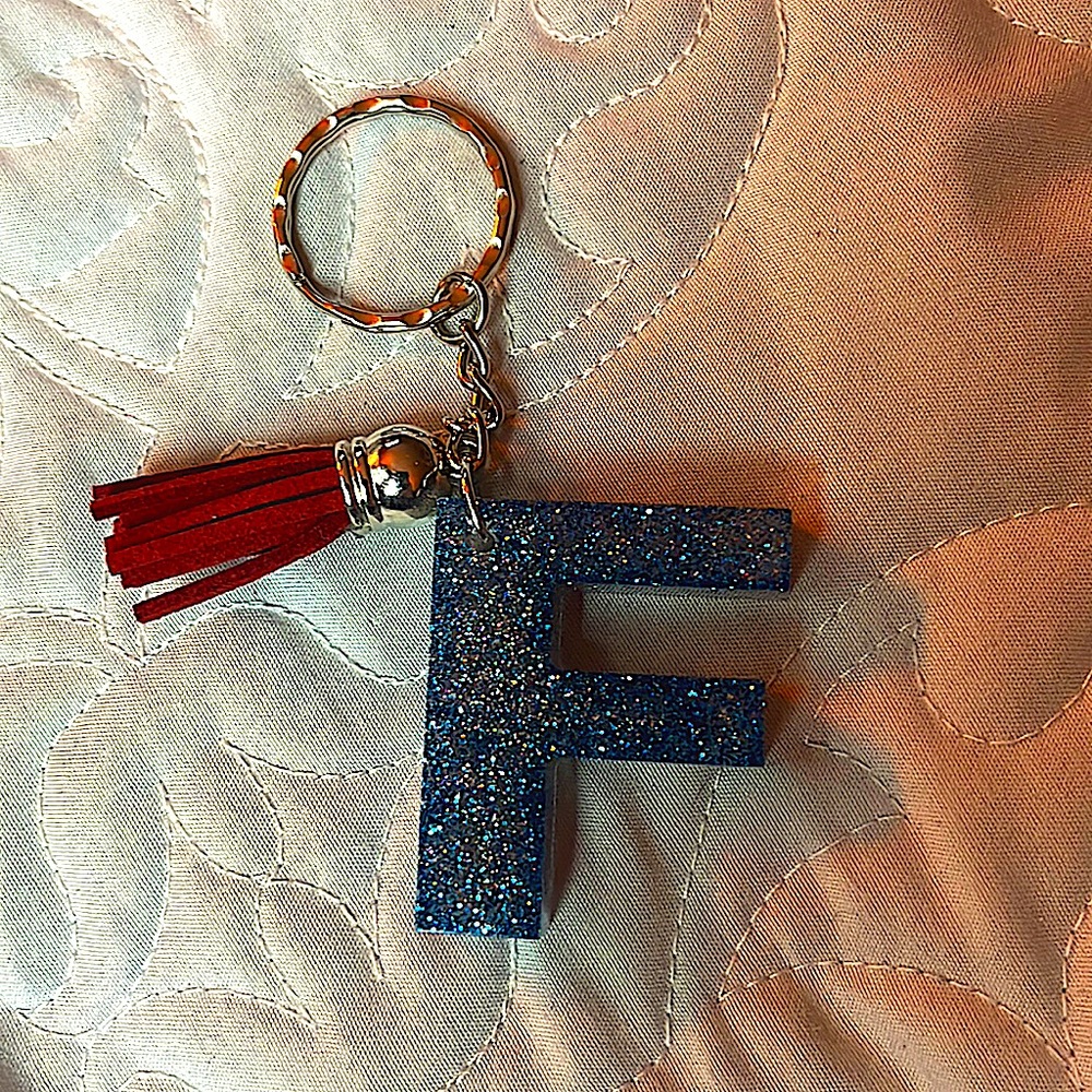 F letter keychain